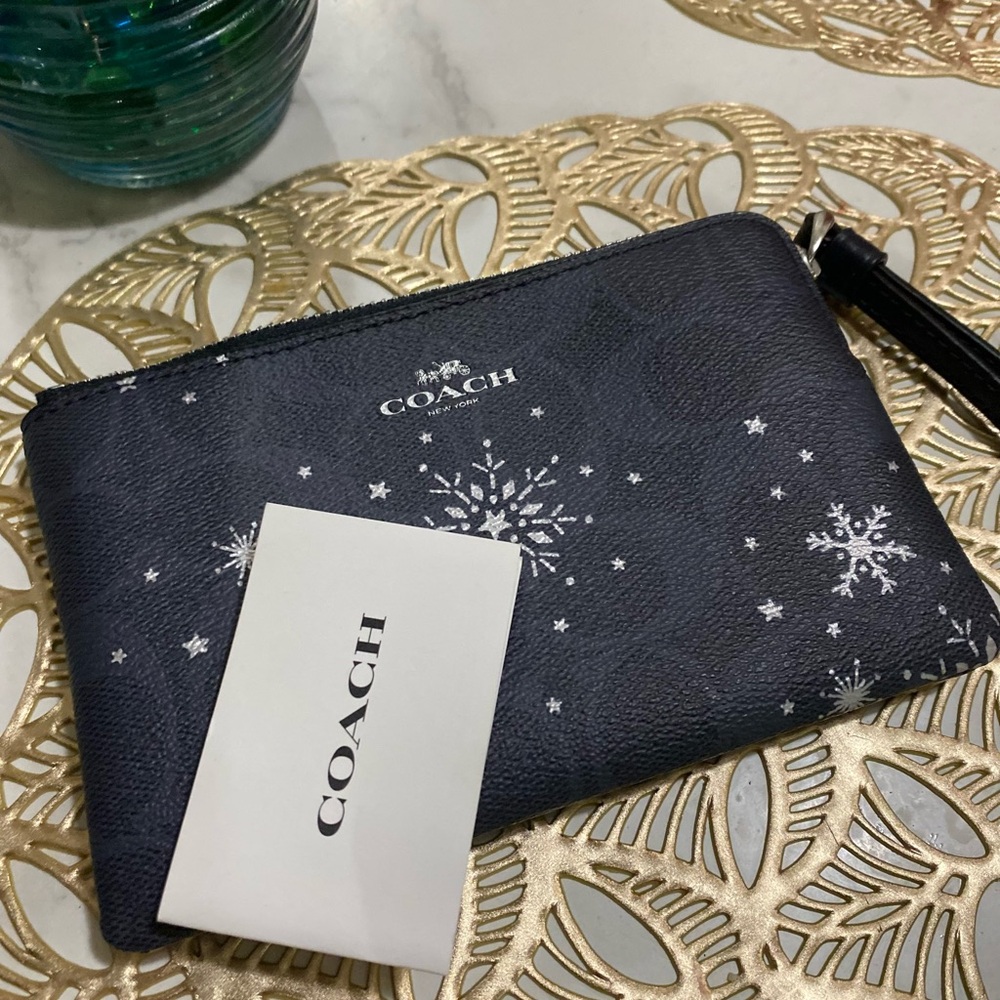 Coach Black Wristlet